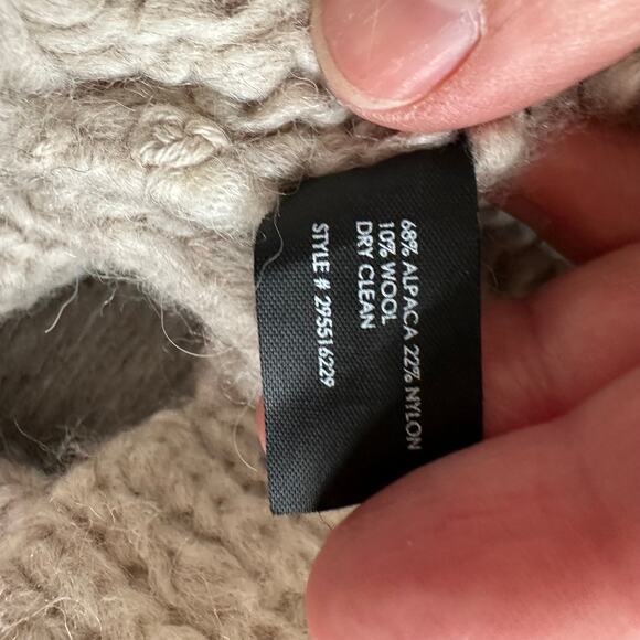 Club Monaco Alpaca Wool Sweater Small Cream Tan - Picture 5 of 10